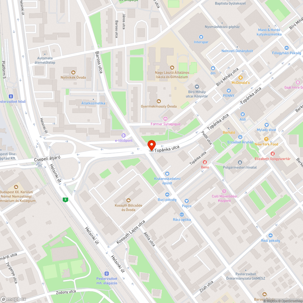 Hiányzó fényterelők bejelentés helye