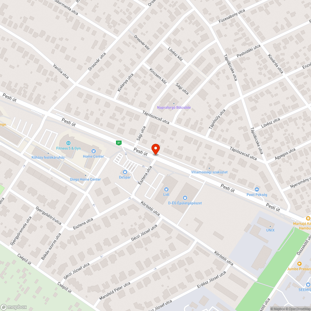 Kopott EAK bejelentés helye