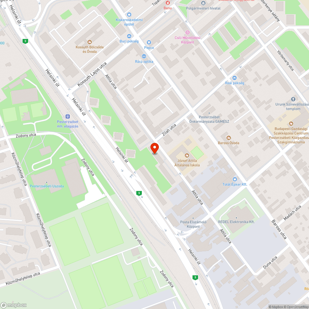 Parkolás bejelentés helye