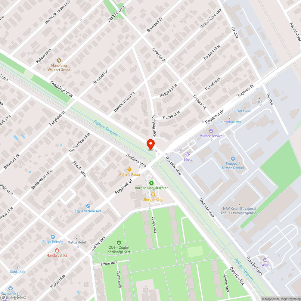 Fotel a rákospatakban bejelentés helye