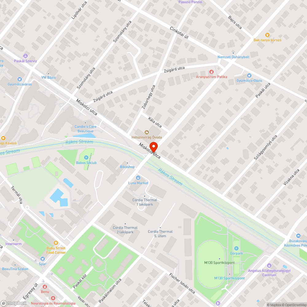 Miskolci utca Egressy út sarka elhagyott jármű bejelentés helye