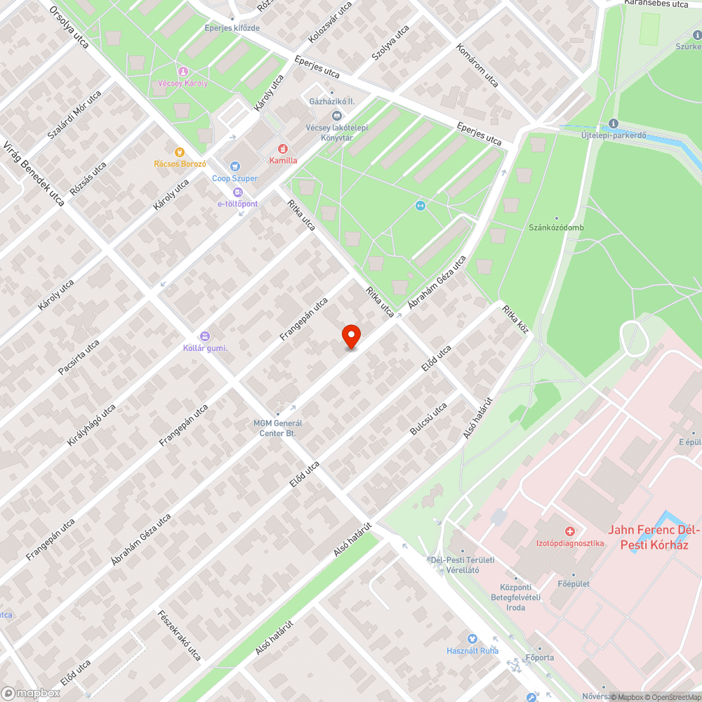 Kátyús út bejelentés helye