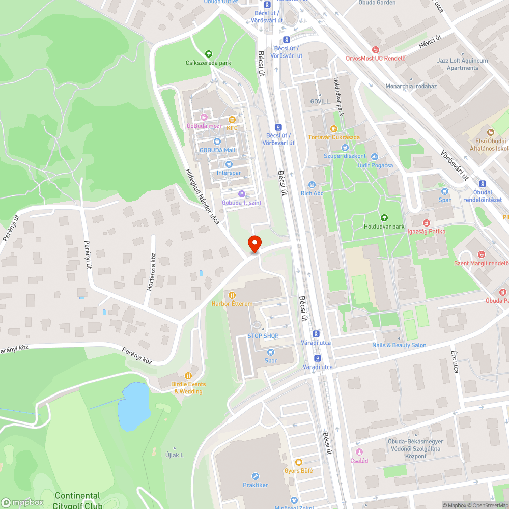 Szétszakadt járda korlát bejelentés helye