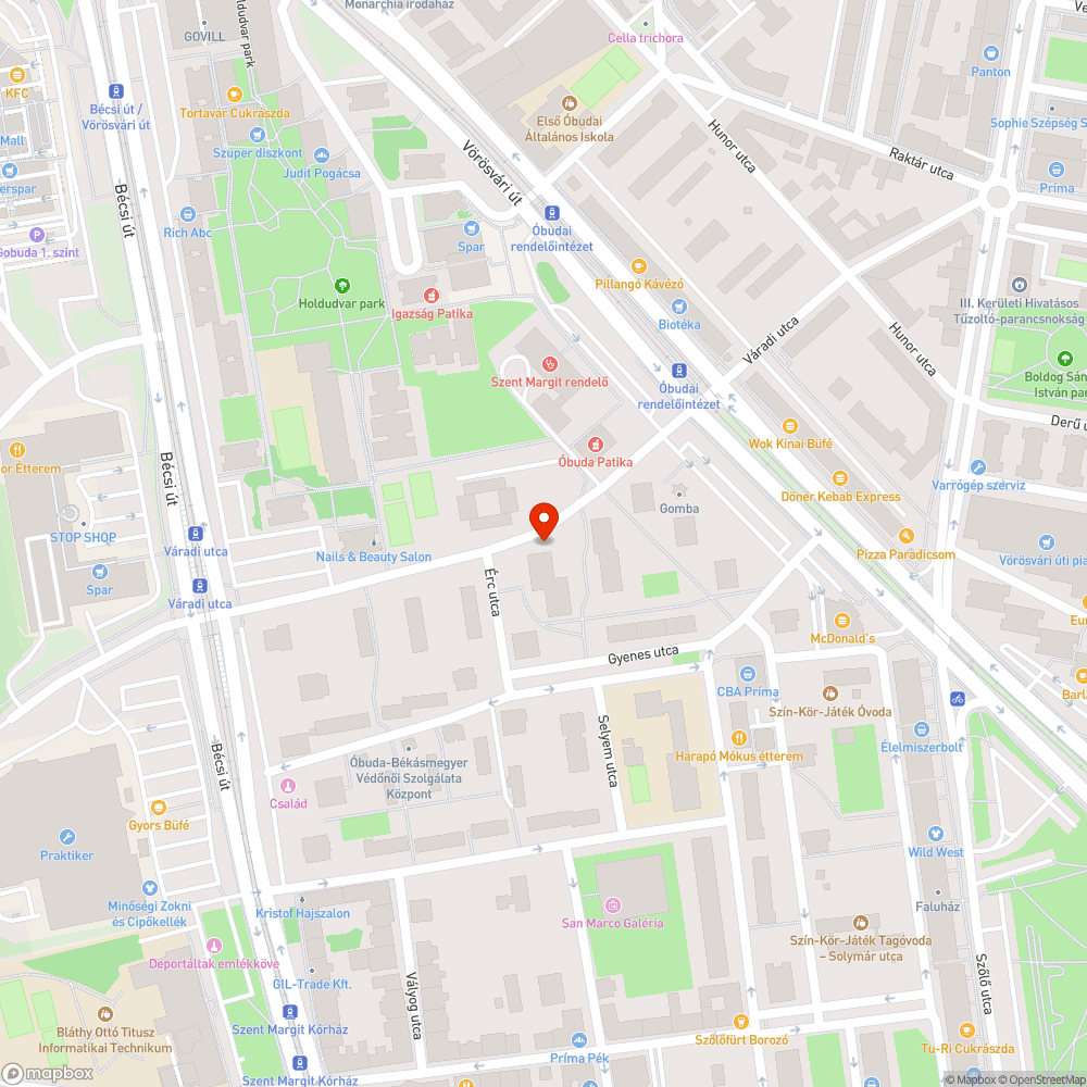 Parkolás a Váradi utcában bejelentés helye