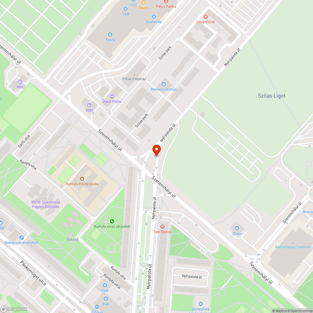 Órási kátyúk bejelentés helye