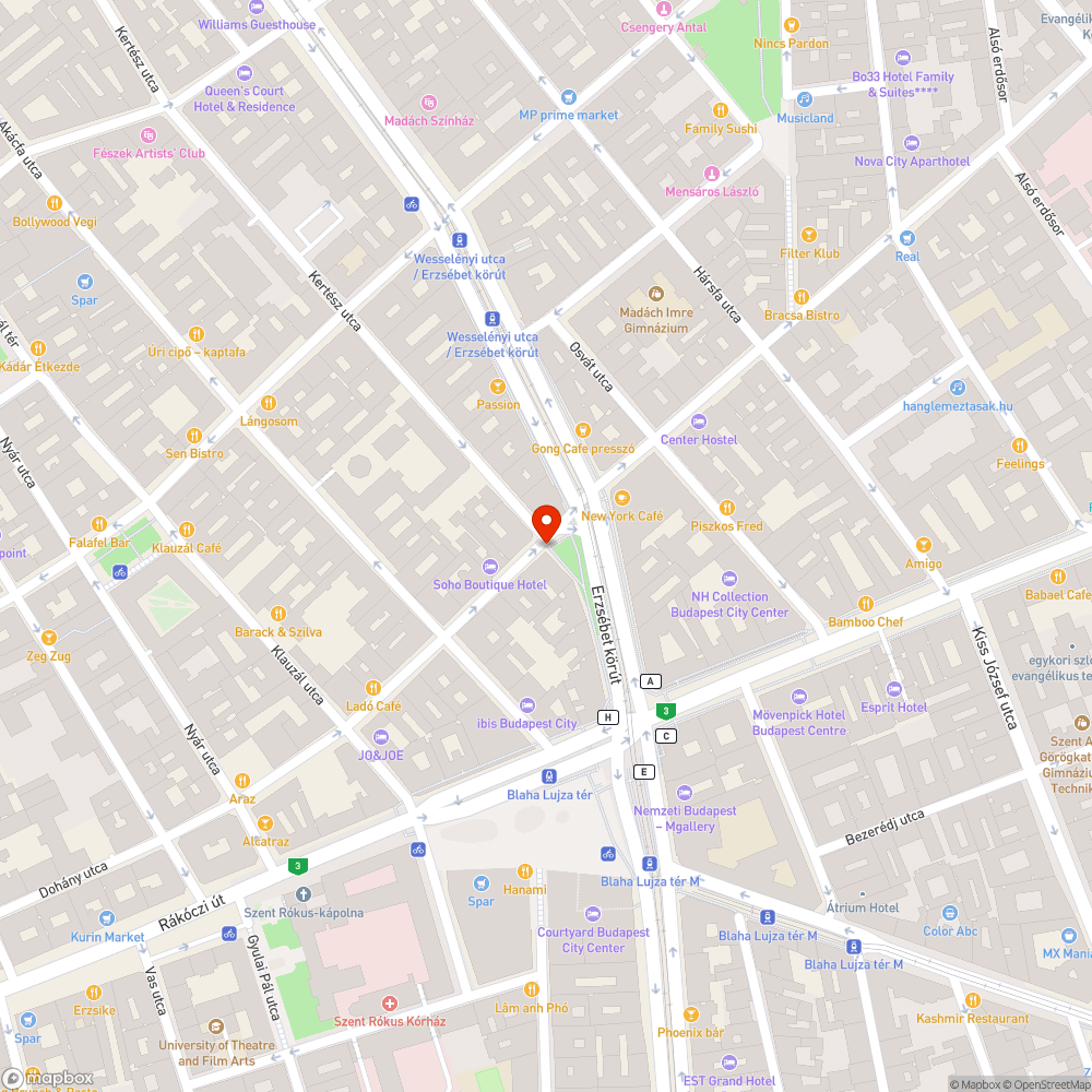 Hiányzó pad bejelentés helye