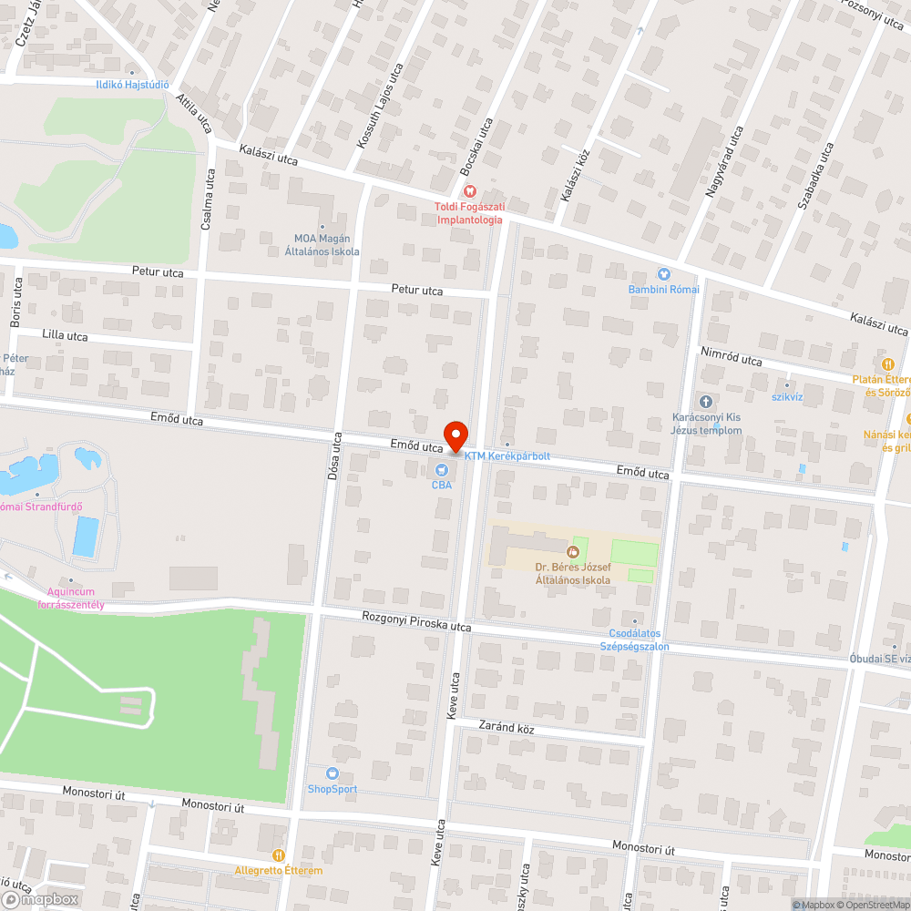 Hiányzó esőbeálló bejelentés helye