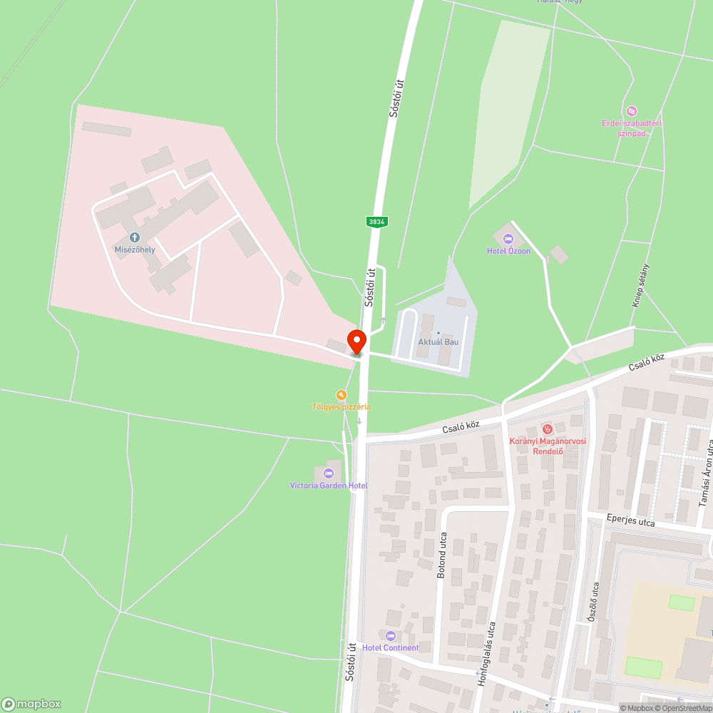 Kidőlt oszlop bejelentés helye