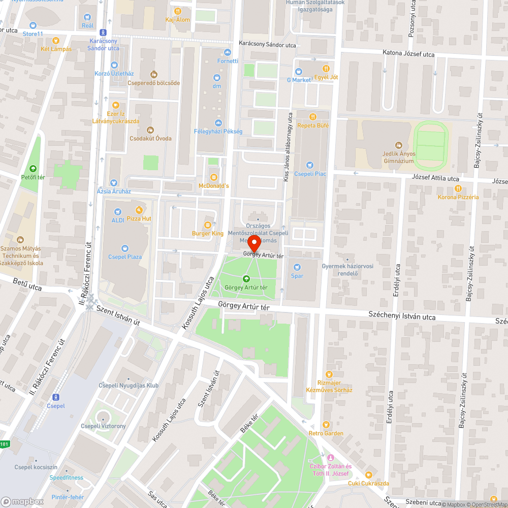 Földbe süllyesztett világítótestek bejelentés helye