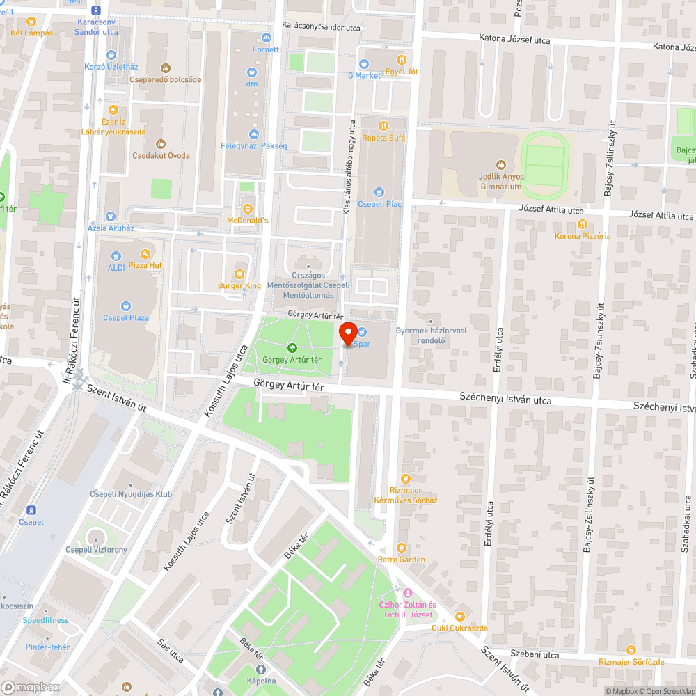 Kivilágítatlan parkoló bejelentés helye