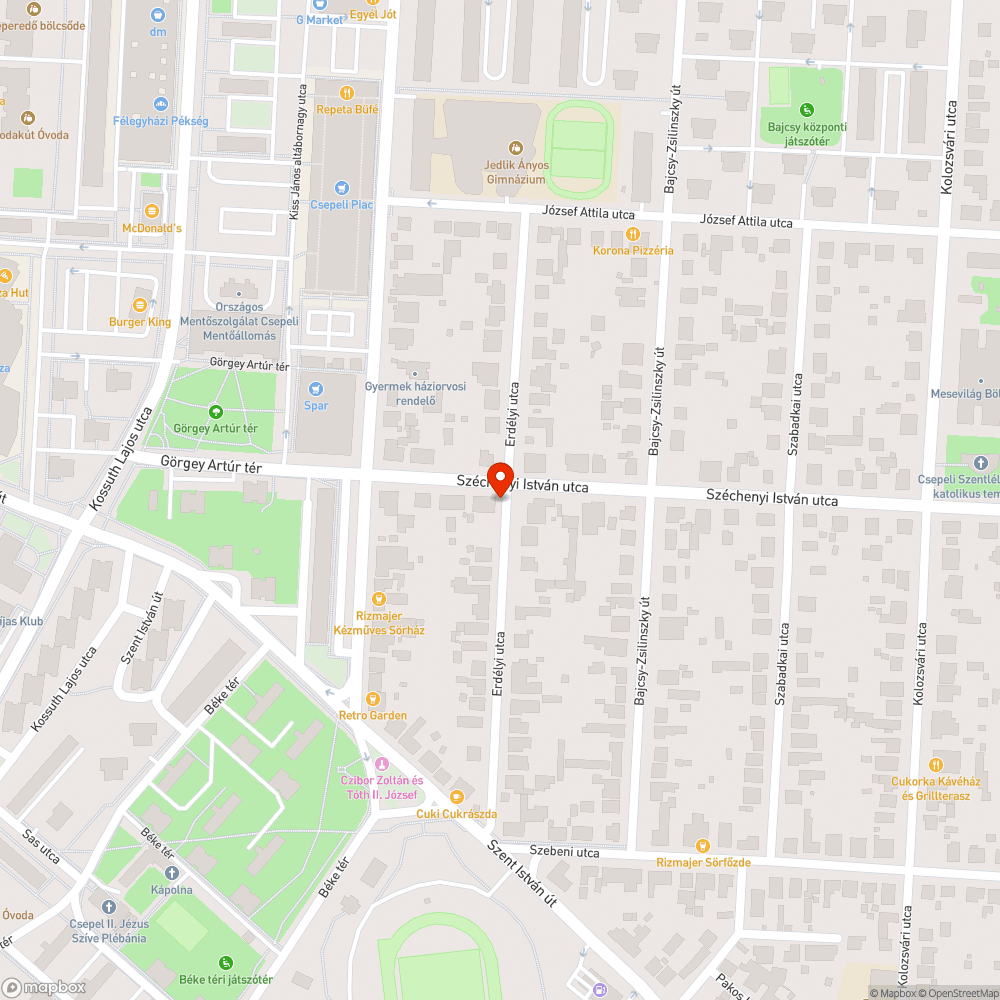 Rozsdarágta közműdoboz bejelentés helye