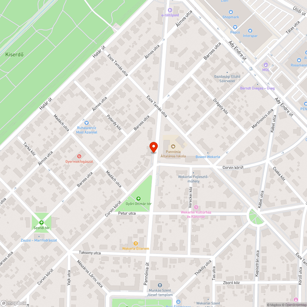 Felesleges (és megrongált) korlátsor bejelentés helye