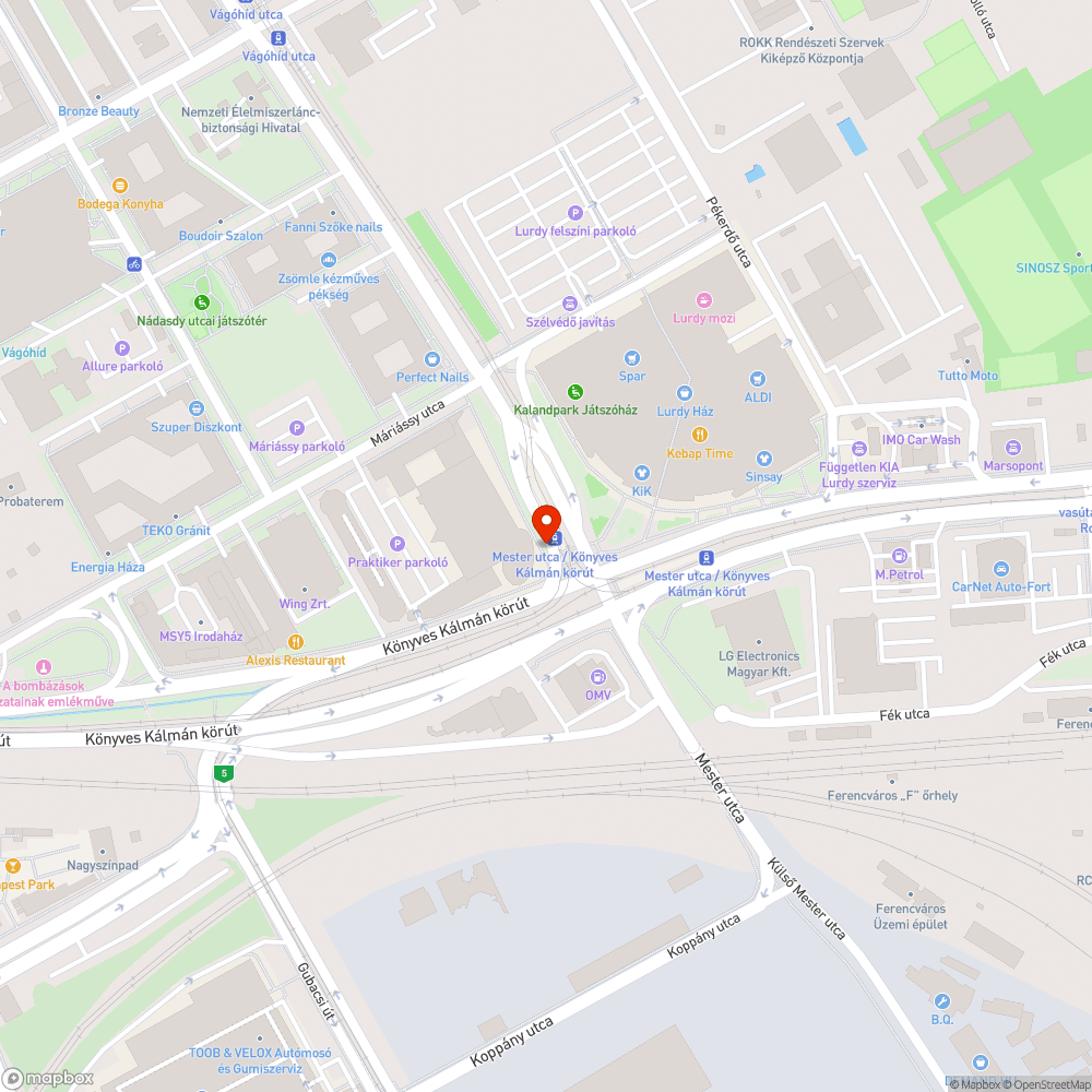 Elferdült, olvashatatlan utcatábla bejelentés helye