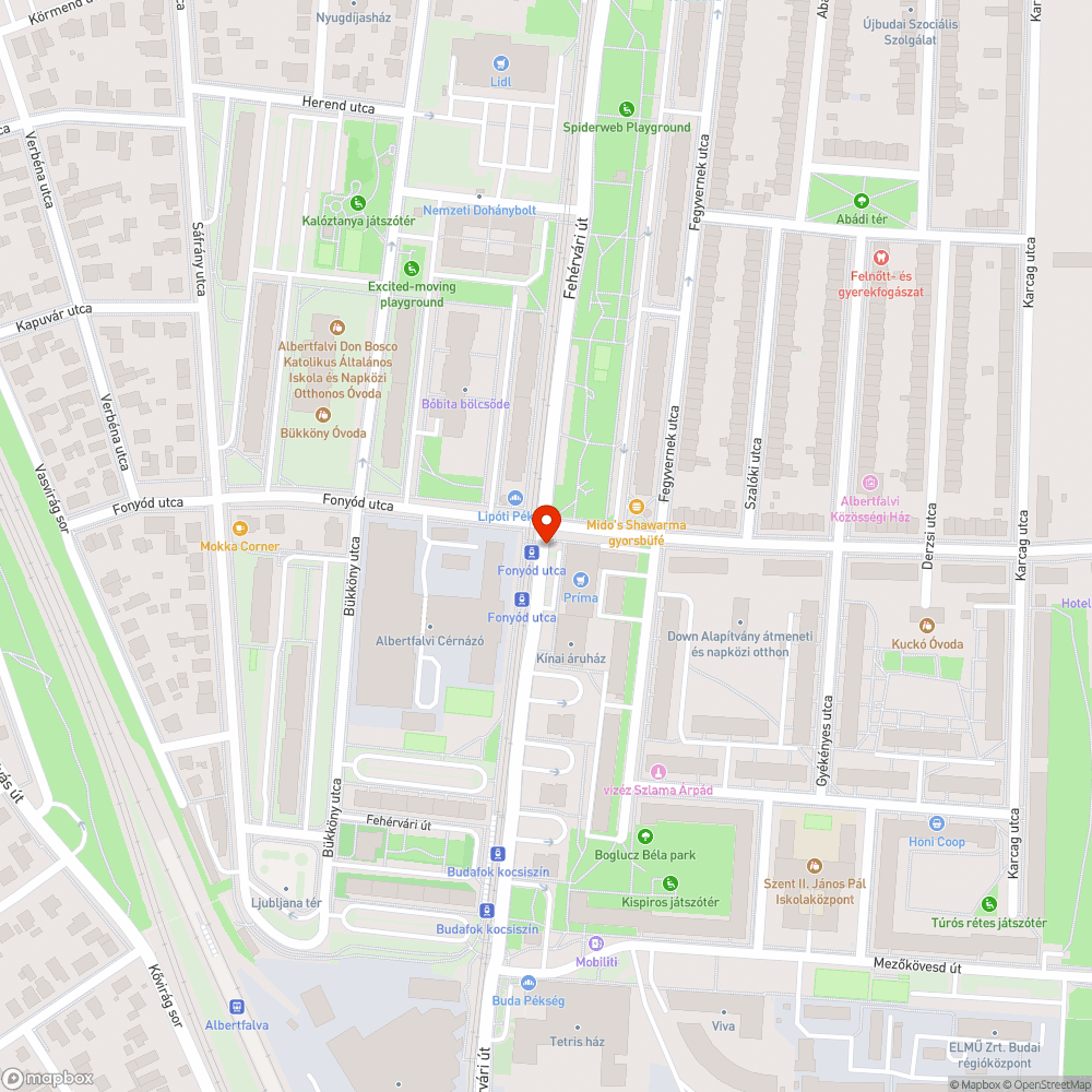 Megcibált és hiányzó fényterelők bejelentés helye