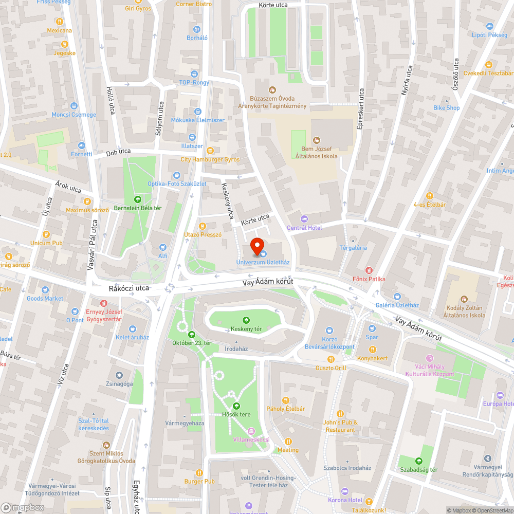 Fák törzséig rakott térkő bejelentés helye