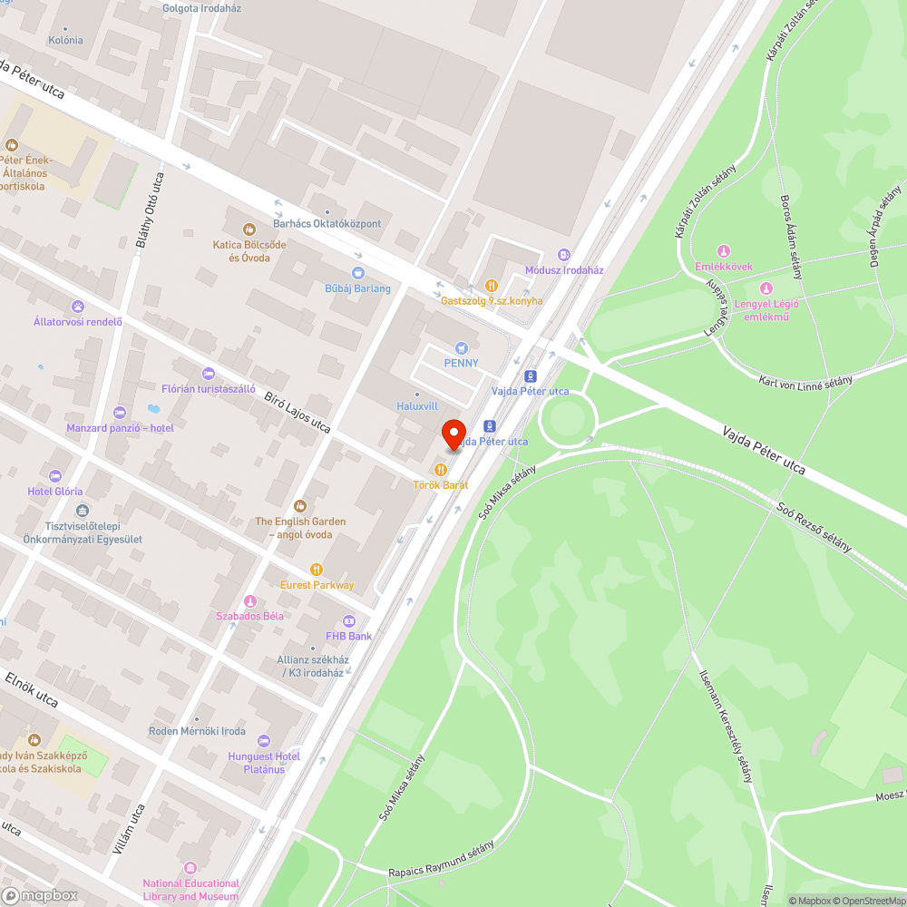 Sötét lámpa bejelentés helye