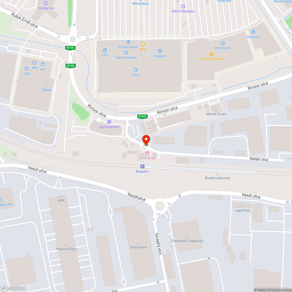 Kopott pad bejelentés helye