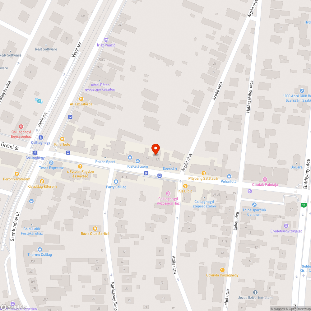 Hiányzó fa bejelentés helye