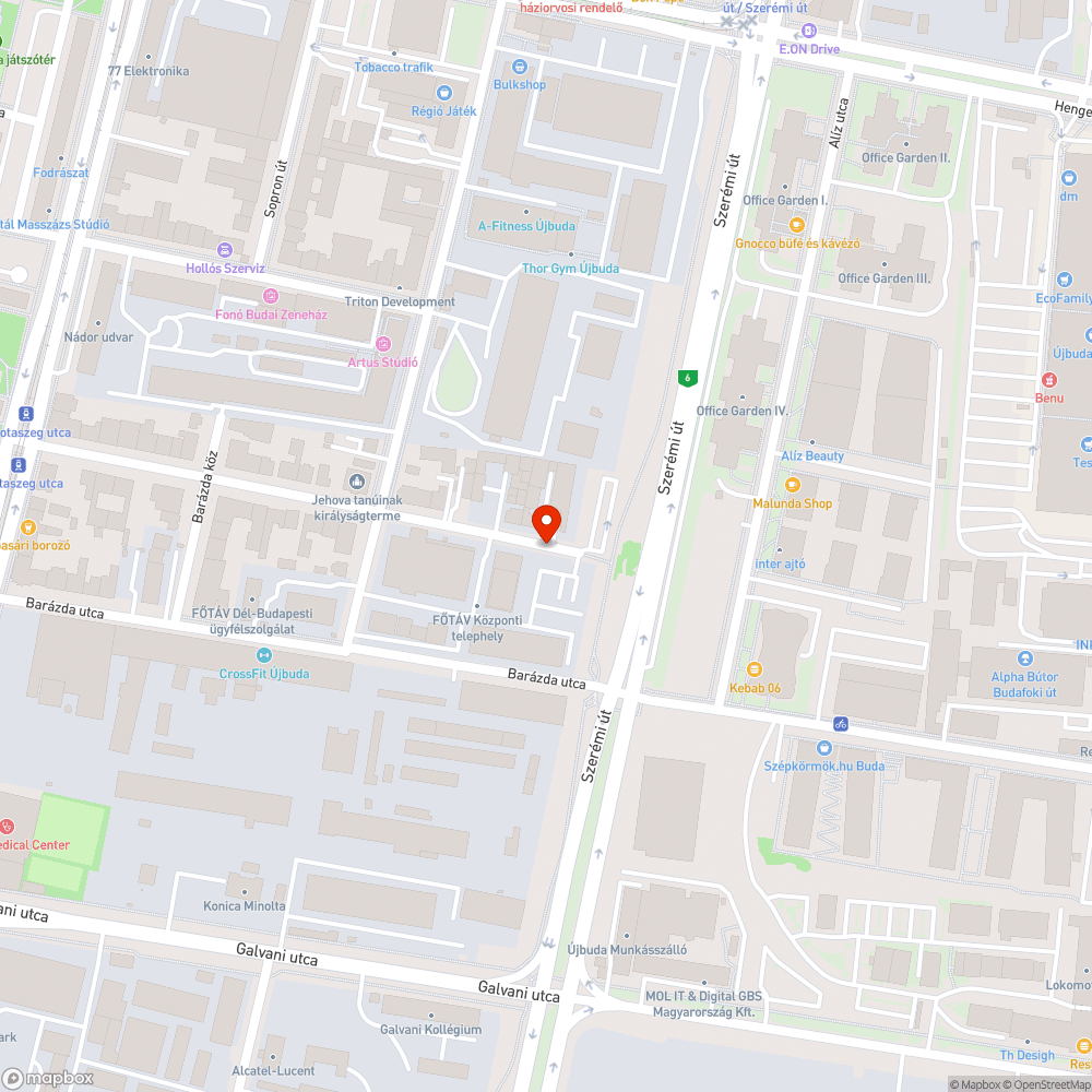 Üres fahelyek bejelentés helye