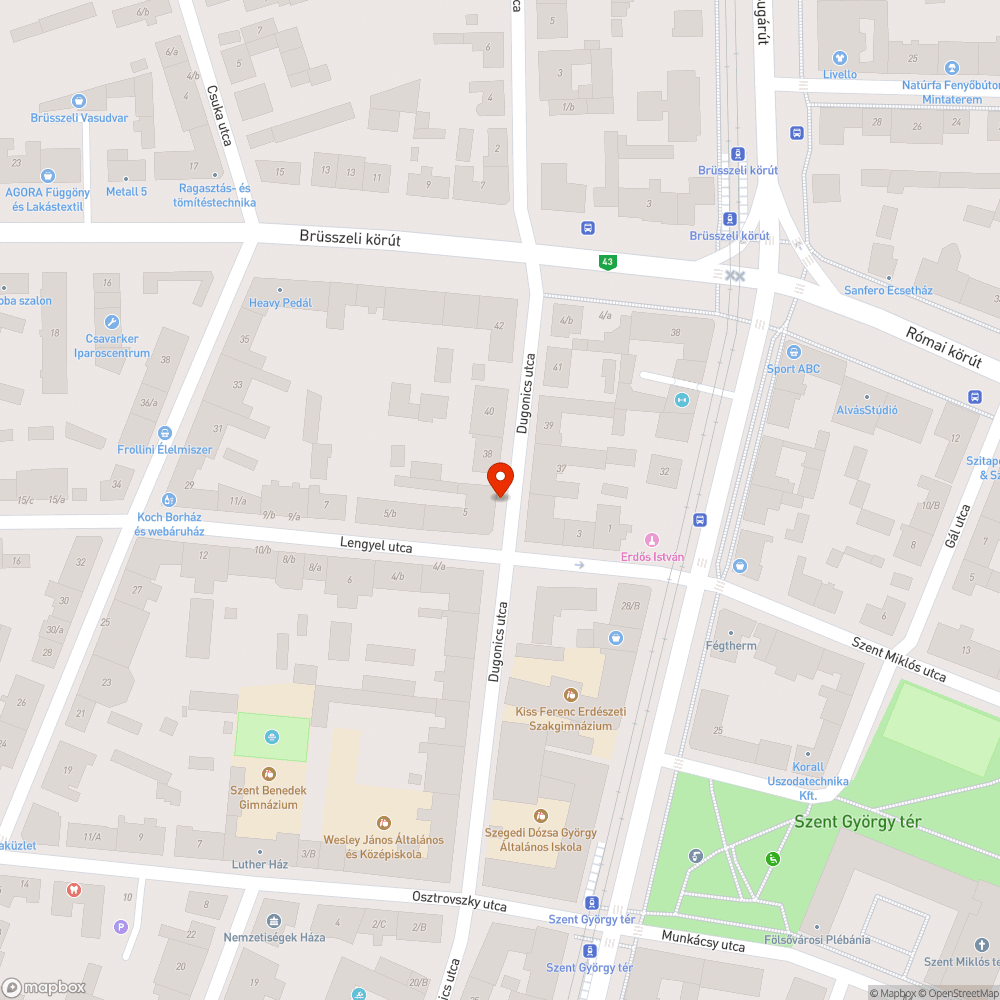 Tuskómarás - Dugonics A. u. 36. bejelentés helye