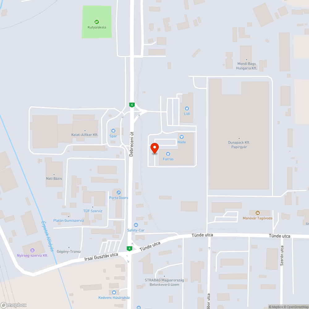 Szemetes parkoló bejelentés helye