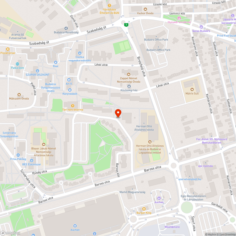 Sérült alap bejelentés helye