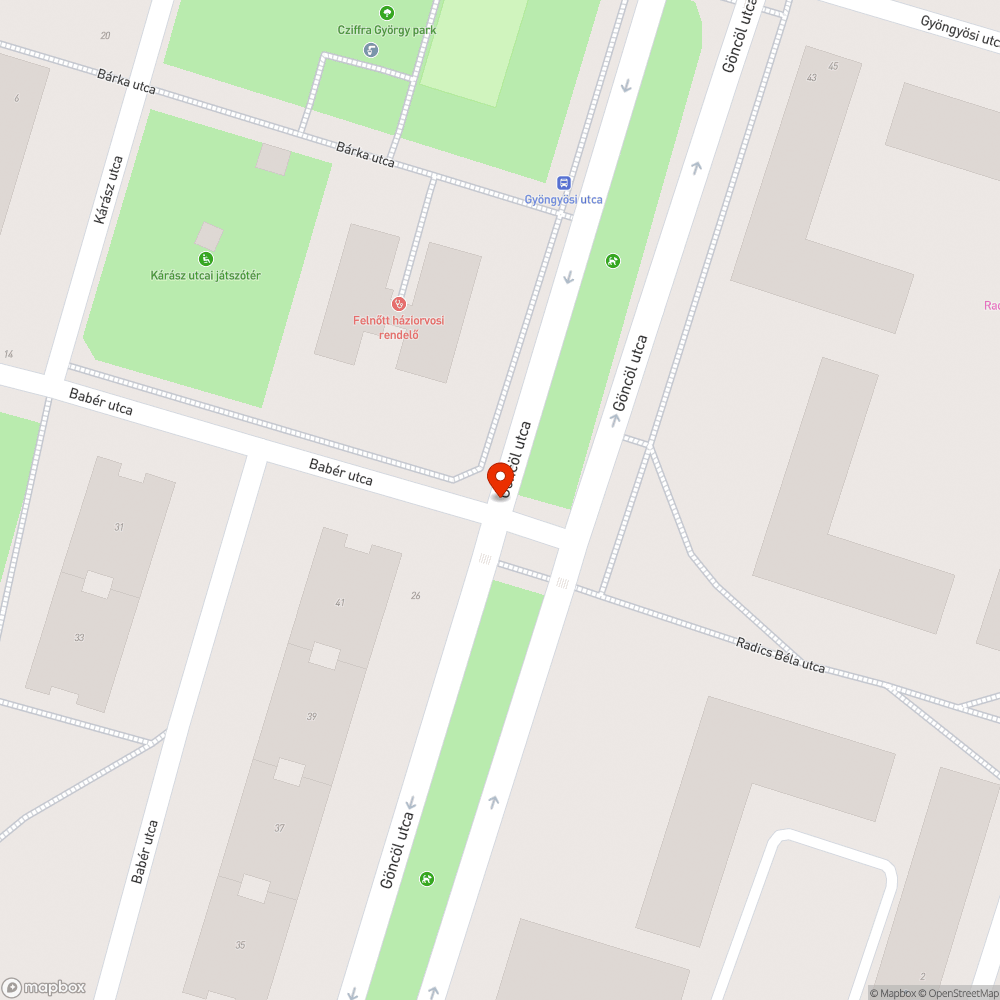 Hiányzó zebra bejelentés helye