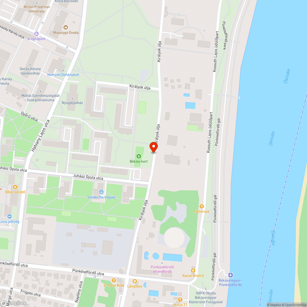 Kátyú bejelentés helye