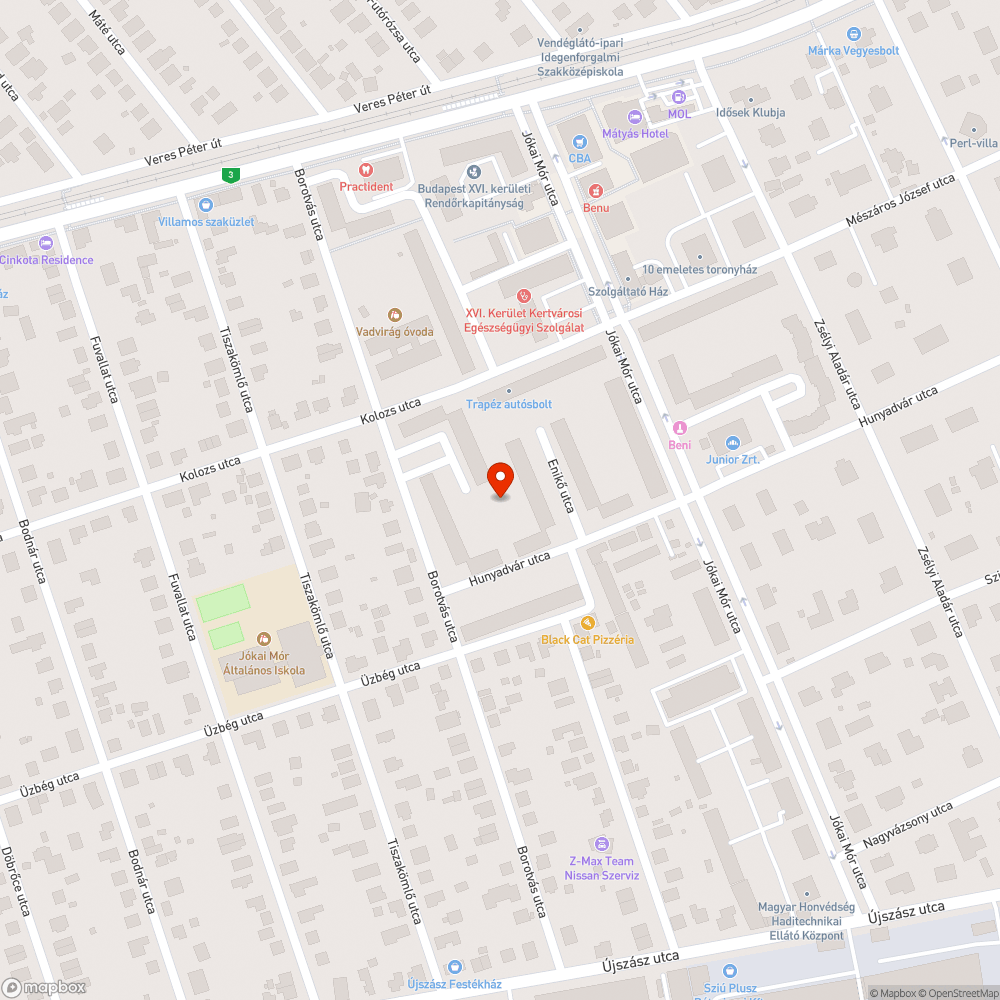 Rozsdás tiltótábla bejelentés helye