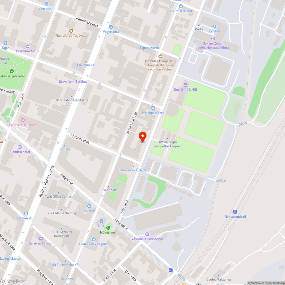 Parkolas bejelentés helye