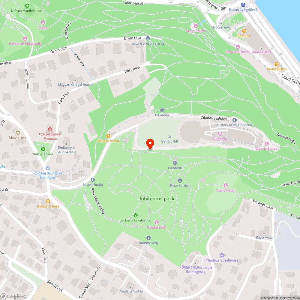 Szemetes Gellérthegy bejelentés helye