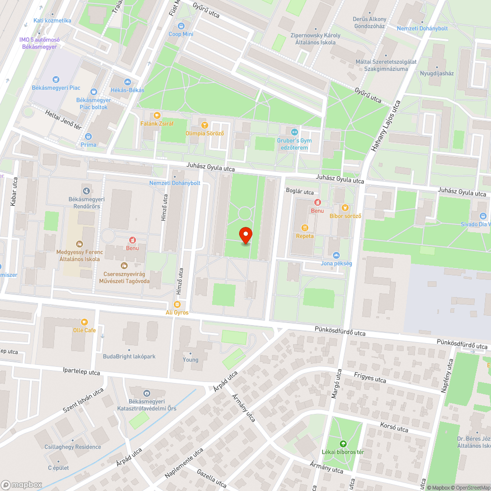 Kivágott fa bejelentés helye