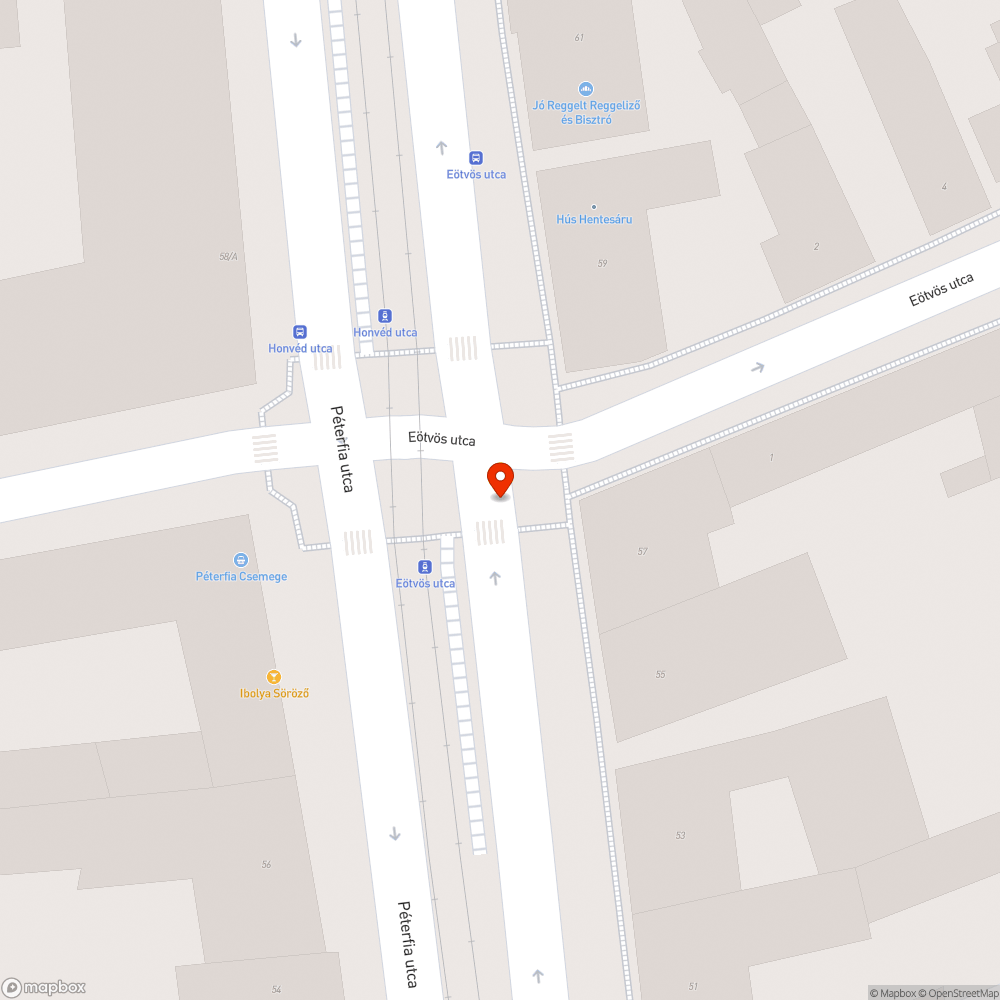 Elfordított kijelölt gyalogos átkelőhely tábla bejelentés helye