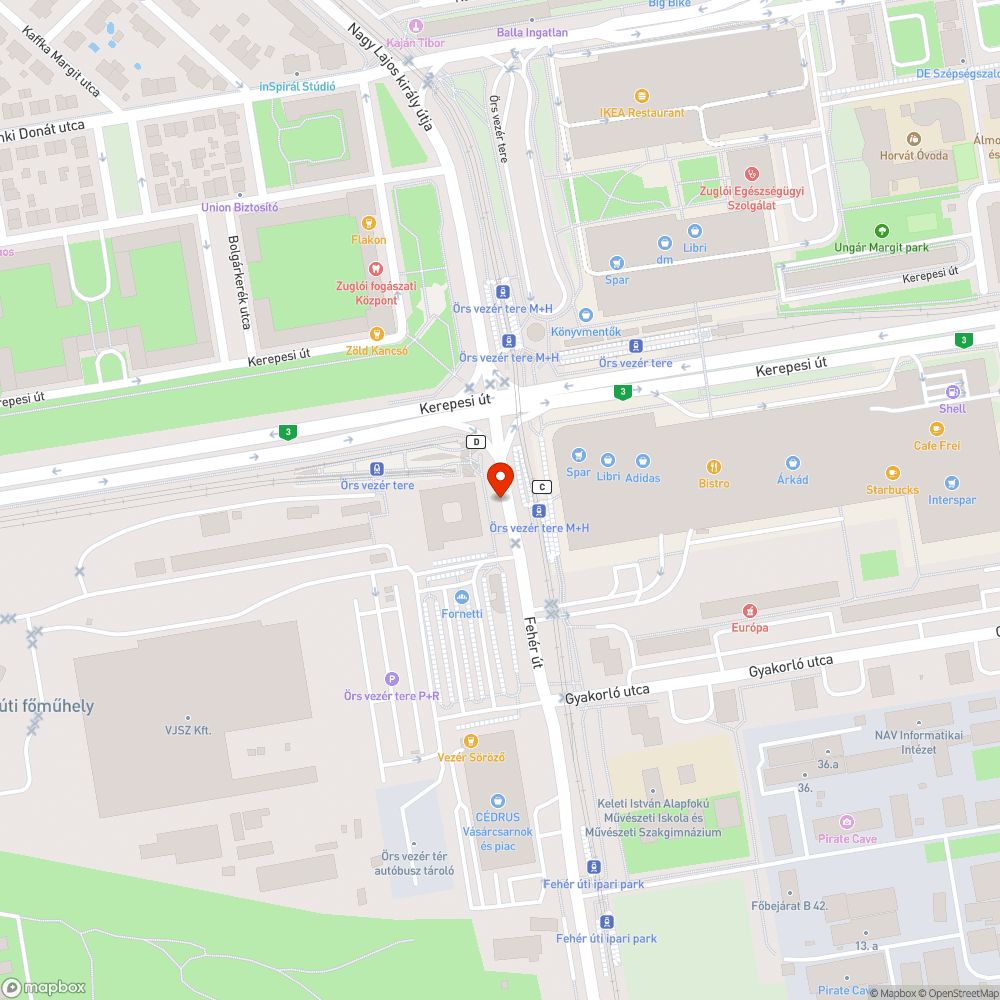 Galamb buszra várva bejelentés helye