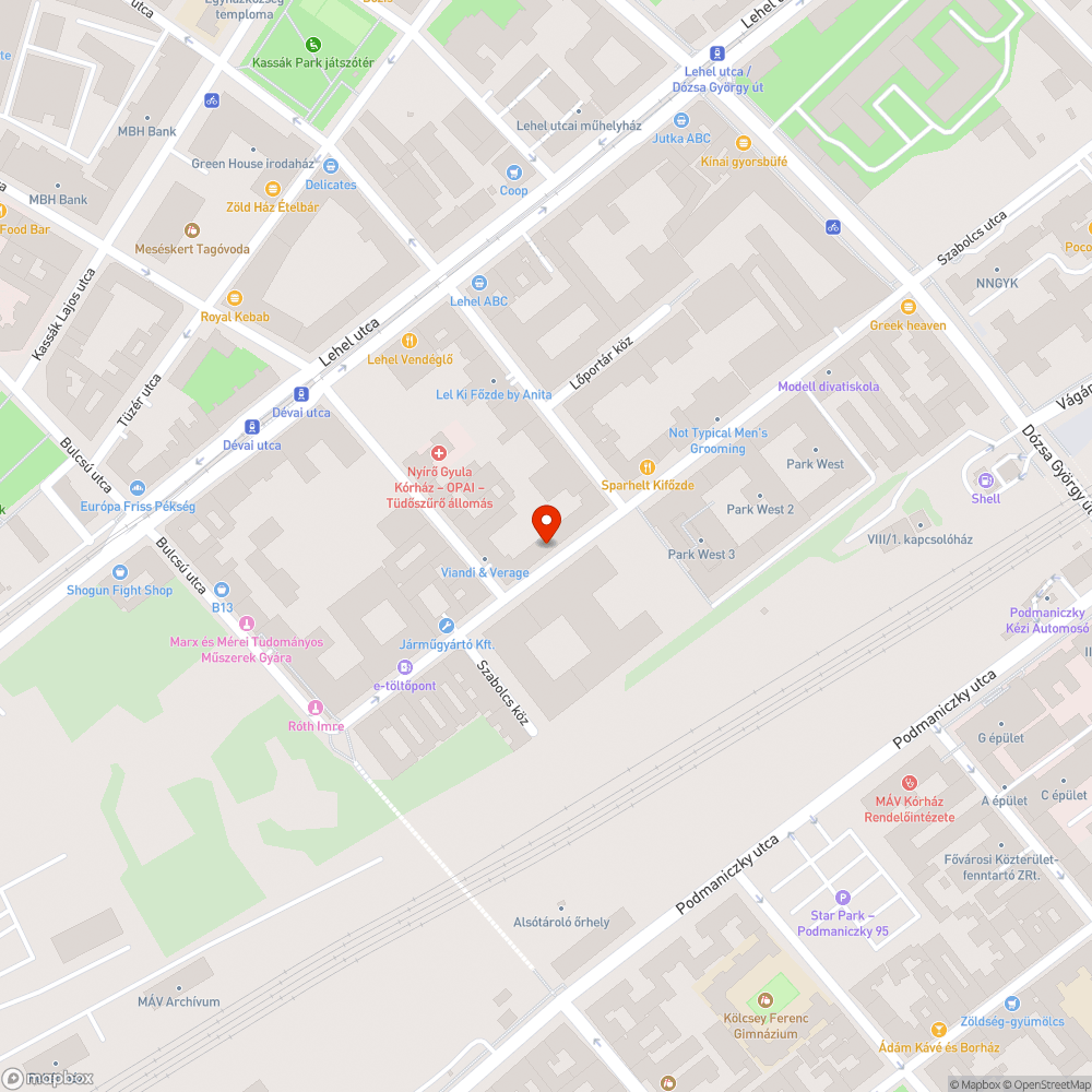 Szennyezett úttest és járda bejelentés helye