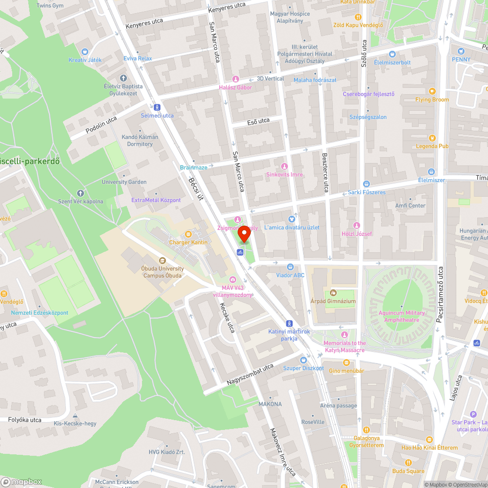 Kiszóródott murva bejelentés helye