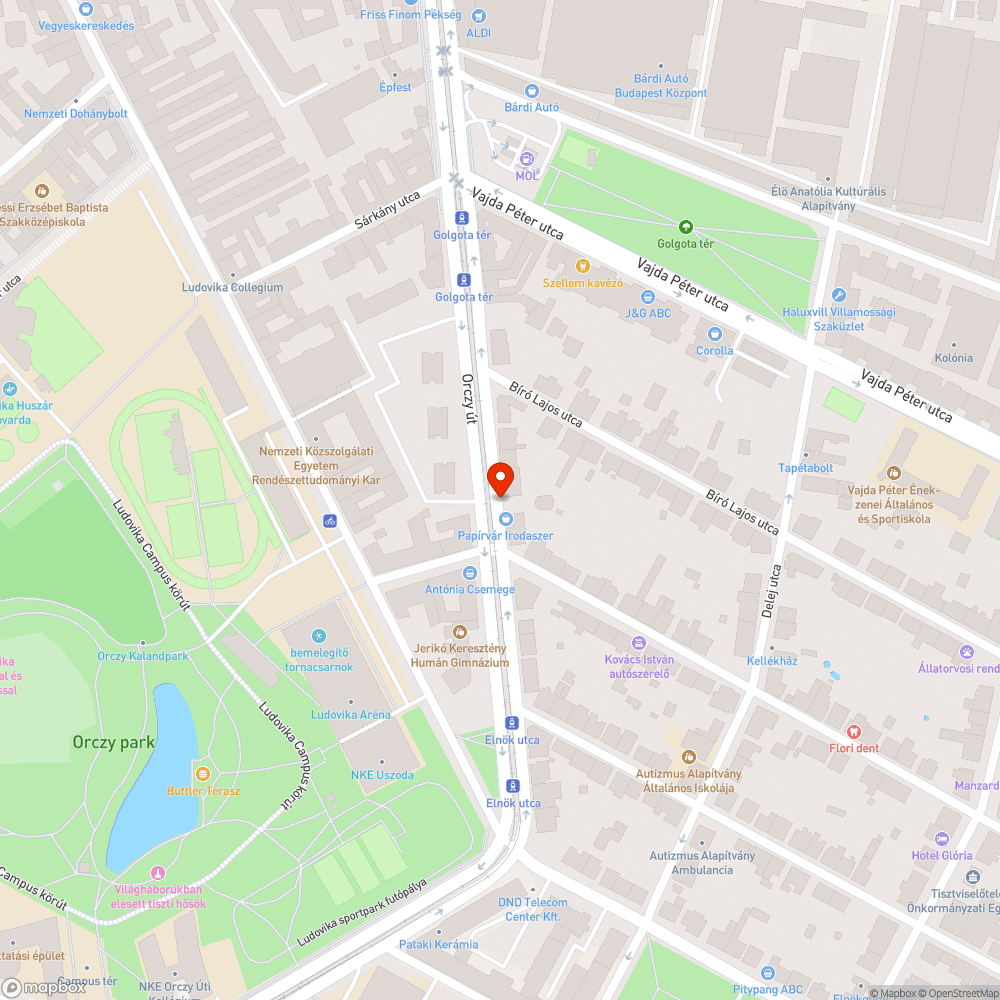 Elhagyott jármű bejelentés helye