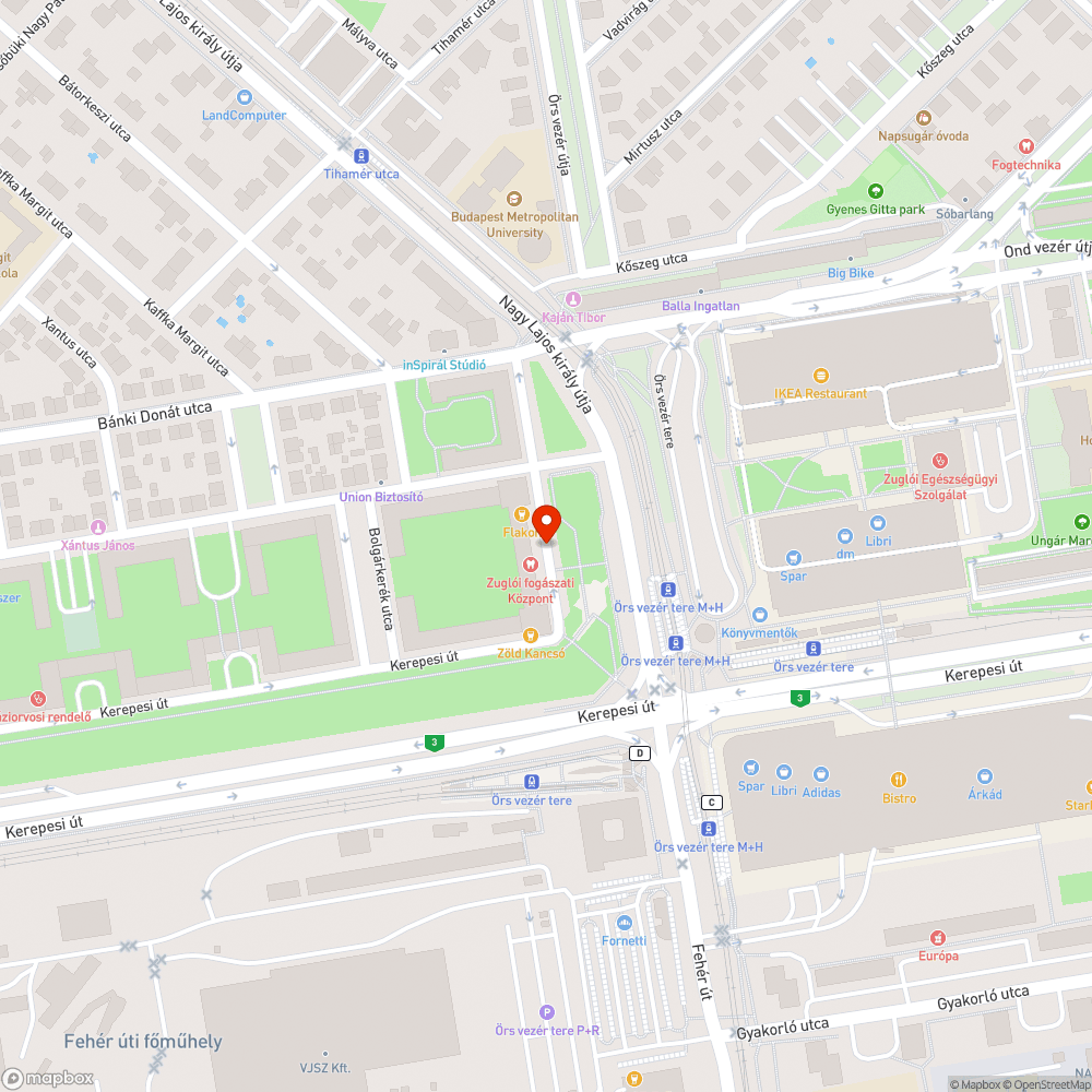 Kerékpártámaszok hiánya bejelentés helye