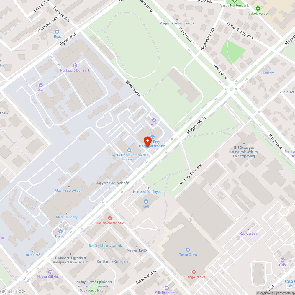 Megállni tilos bejelentés helye