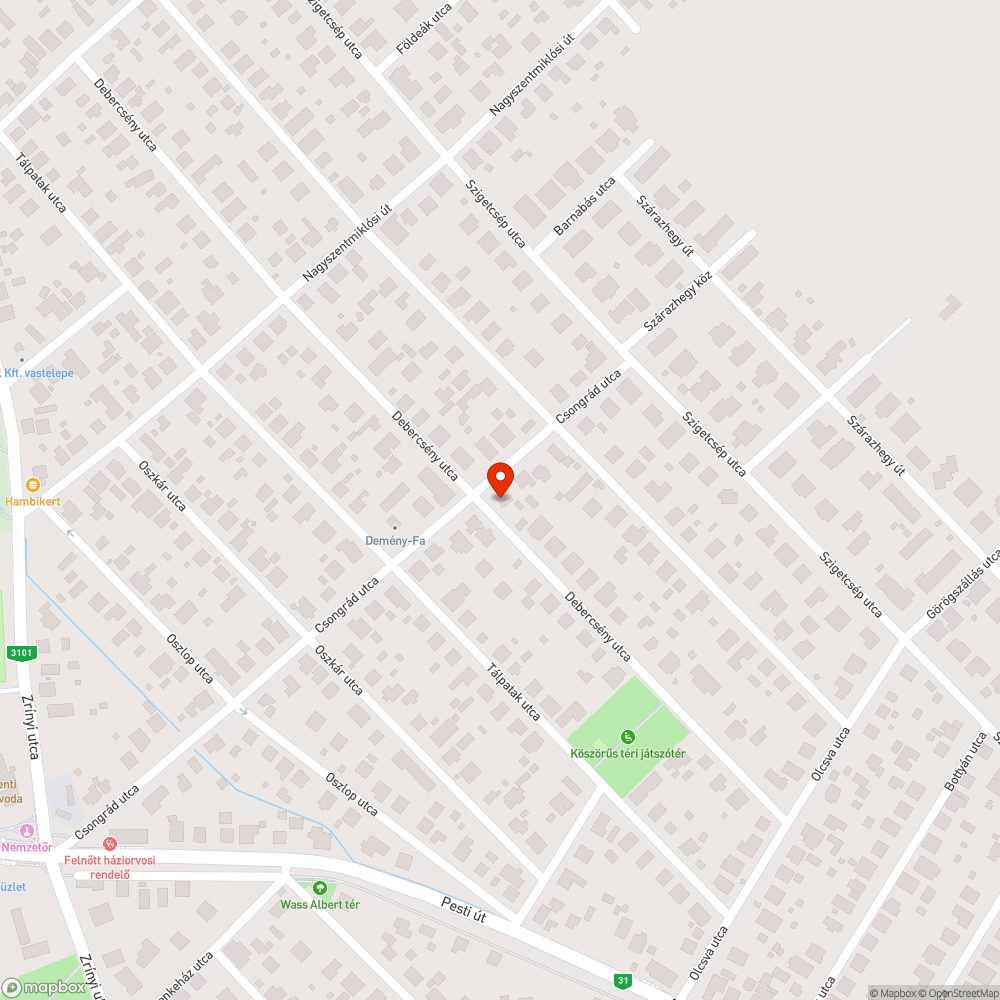 Billegő fedél bejelentés helye