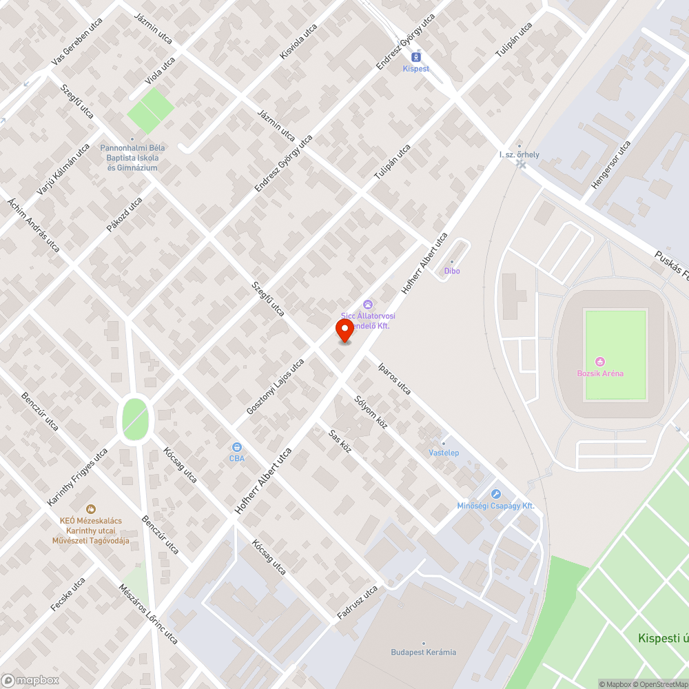 Szemét a járdán bejelentés helye