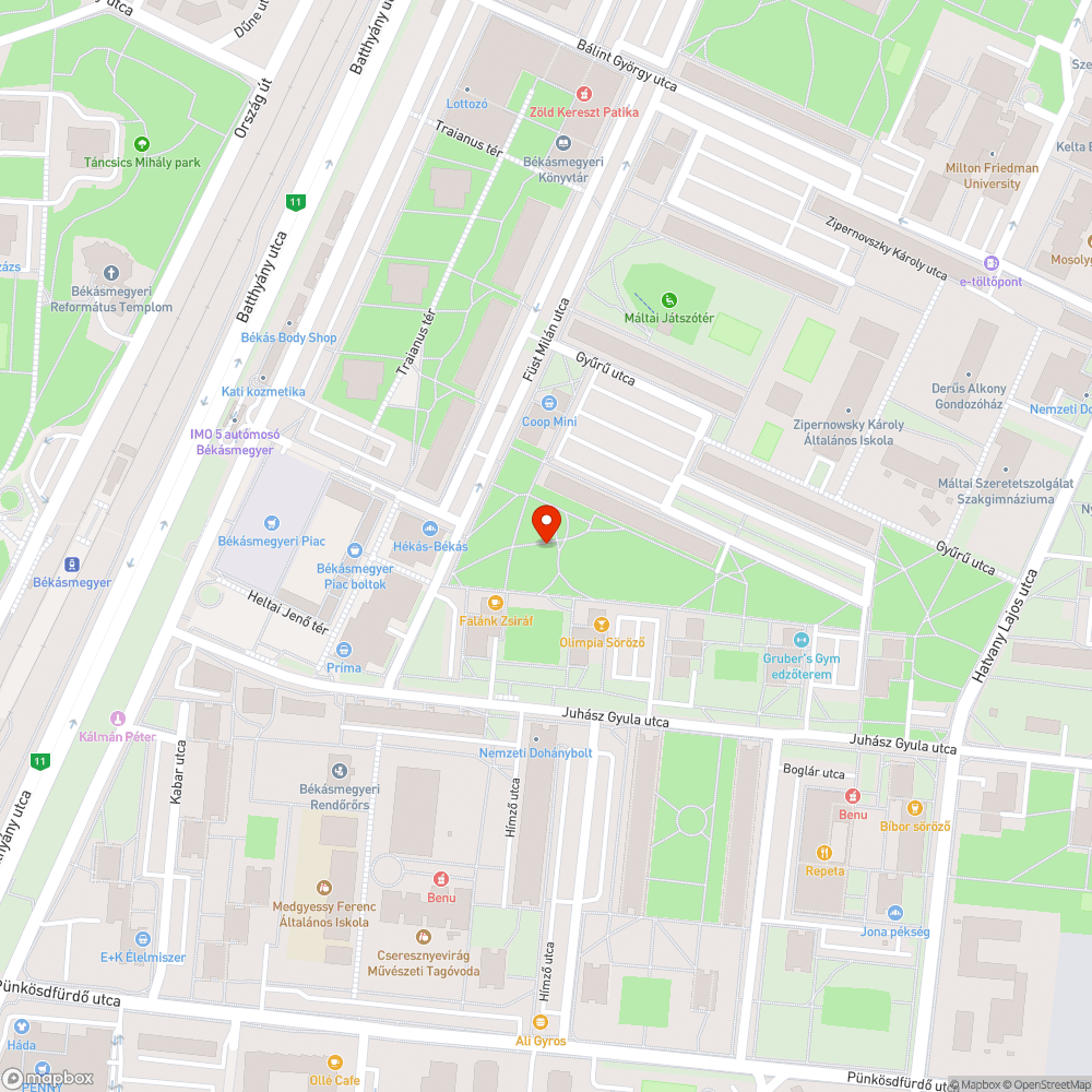 Vandalizmus áldozata lett a pad bejelentés helye