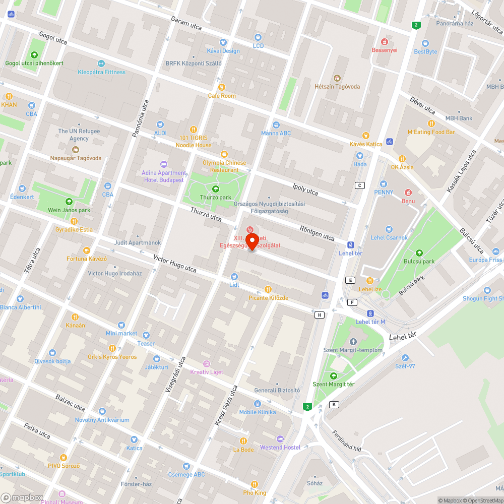 A járdán fekvő villamos szekrény bejelentés helye