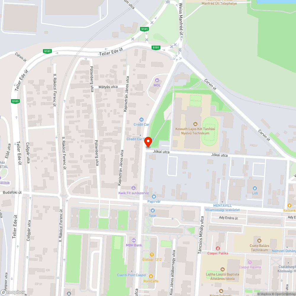 Rozsdás utcanévtábla bejelentés helye