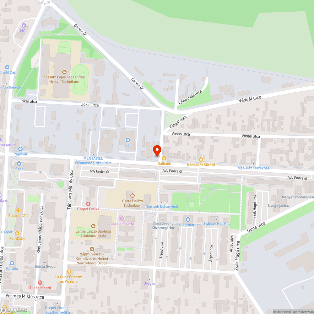 Fedlap mellett rossz burkolat bejelentés helye