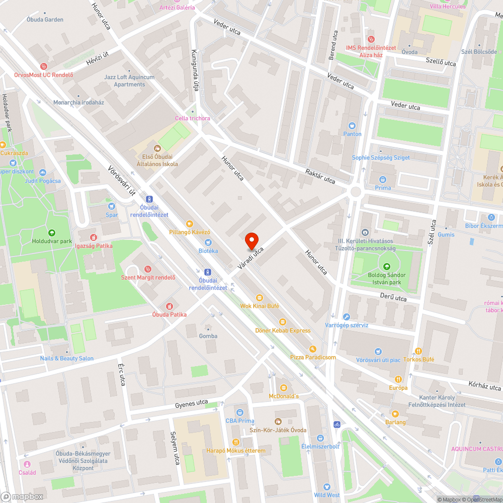 Kátyúk a Váradi utcában bejelentés helye