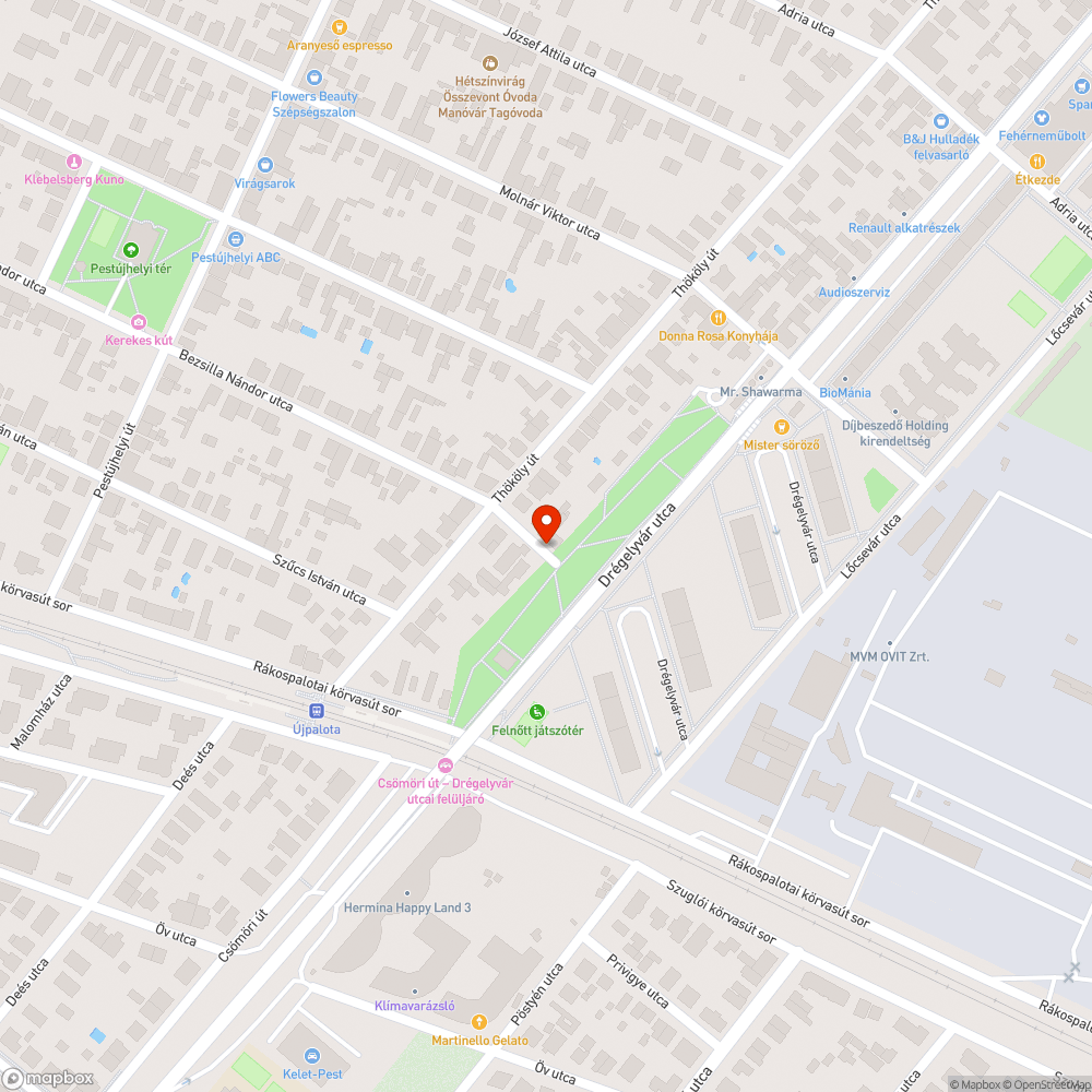 Szemét a korláton bejelentés helye