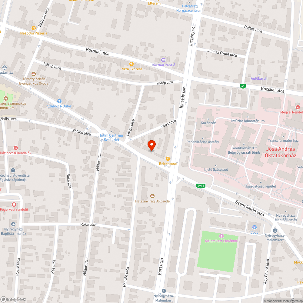 Szemetes utca bejelentés helye