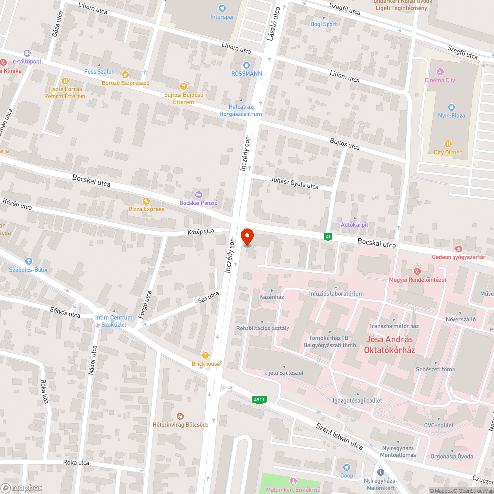 Szemetes utca bejelentés helye