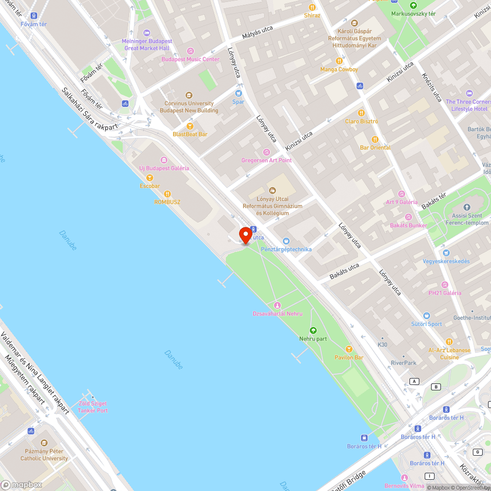 Kidőlt lámpaoszlop a Bálnánál bejelentés helye